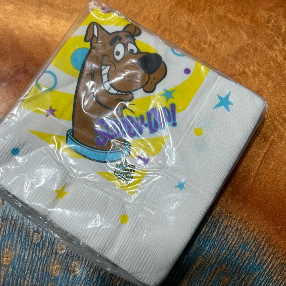 Vintage New 90s Scooby Doo Cartoon Network Party Napkins
